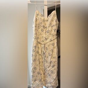 Storia Cream Floral Lace Dress